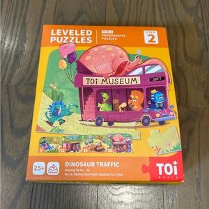 TOI World Puzzles for Kids Aged 2.5+ Dinosaur Traffic (set of 4 puzzles)